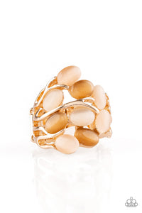 Paparazzi Really Starting To GLOW On Me - Gold - Moonstone Ring - $5 Jewelry With Ashley Swint
