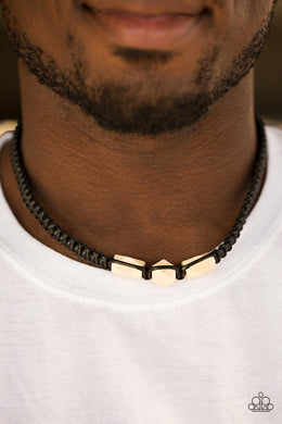 Paparazzi Redwood Forest - Black - White Wooden Beads - Urban Necklace - $5 Jewelry With Ashley Swint