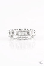 Load image into Gallery viewer, Paparazzi Royal Treasure Chest - White Rhinestones - Silver Ring - $5 Jewelry With Ashley Swint