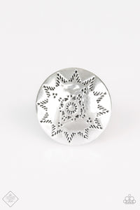 Paparazzi Rural Radius - Silver - Ring - Fashion Fix / Trend Blend - April 2019 - $5 Jewelry With Ashley Swint
