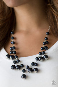 Paparazzi Soon To Be Mrs. - Blue Pearls - Necklace & Earrings - $5 Jewelry With Ashley Swint
