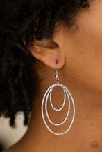 Load image into Gallery viewer, Paparazzi Strike Three - Silver - Diamond Cut - Hoops Earrings - $5 Jewelry With Ashley Swint
