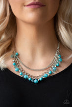 Load image into Gallery viewer, Paparazzi Wait and SEA - Blue - Necklace and matching Earrings - $5 Jewelry With Ashley Swint