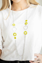 Load image into Gallery viewer, Paparazzi Tropical Sunsets - Green Beads - Silver Necklace &amp; Earrings - $5 Jewelry With Ashley Swint