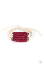 Load image into Gallery viewer, Paparazzi Beachology - Red - Sliding Knot Bracelet - $5 Jewelry with Ashley Swint