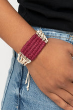 Load image into Gallery viewer, Paparazzi Beachology - Red - Sliding Knot Bracelet - $5 Jewelry with Ashley Swint