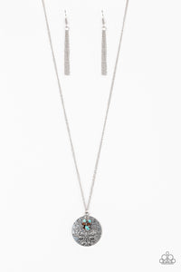Paparazzi Desert Abundance - Blue - Necklace & Earrings - $5 Jewelry with Ashley Swint