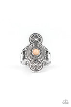 Load image into Gallery viewer, Paparazzi Desert Mandalas - Brown Bead - Silver Ring - $5 Jewelry With Ashley Swint