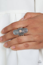 Load image into Gallery viewer, Paparazzi Desert Mandalas - Brown Bead - Silver Ring - $5 Jewelry With Ashley Swint