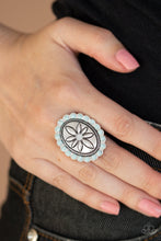 Load image into Gallery viewer, Paparazzi Garden Paradise - Blue - Opalescent Rhinestone - Ring - $5 Jewelry with Ashley Swint