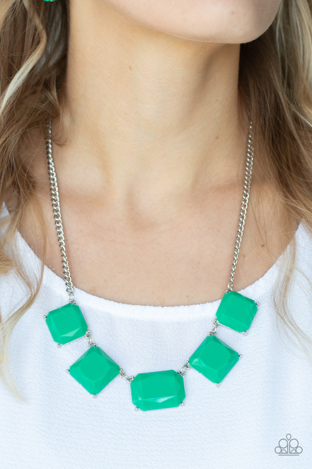 PRE-ORDER - Paparazzi Instant Mood Booster - Green - Necklace & Earrings - $5 Jewelry with Ashley Swint