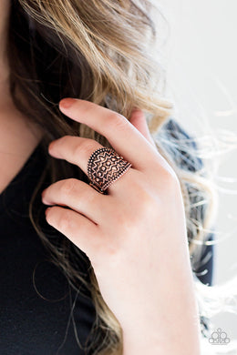 Paparazzi Island Rover - Copper - Ring - $5 Jewelry with Ashley Swint