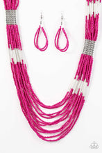 Load image into Gallery viewer, Paparazzi Let It BEAD - Pink - Seed Beads - Necklace &amp; Earrings - $5 Jewelry with Ashley Swint