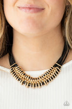 Load image into Gallery viewer, PRE-ORDER - Paparazzi Lock, Stock, and SPARKLE - Gold - Necklace &amp; Earrings - $5 Jewelry with Ashley Swint