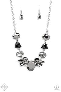 Paparazzi Modern Day Marvel - Silver - Necklace & Earrings - Fashion Fix November 2021 - $5 Jewelry with Ashley Swint