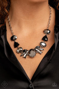 Paparazzi Modern Day Marvel - Silver - Necklace & Earrings - Fashion Fix November 2021 - $5 Jewelry with Ashley Swint