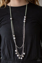 Load image into Gallery viewer, Paparazzi Modern Musical - Silver - Gray Pearls - Silver Necklace &amp; Earrings - $5 Jewelry With Ashley Swint