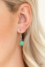 Load image into Gallery viewer, Paparazzi Native New Yorker - Green - Silver Beads Necklace and matching Earrings - $5 Jewelry With Ashley Swint