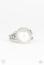 Load image into Gallery viewer, Paparazzi Pearl Powerhouse - White - Silver Ring - Trend Blend Fashion Fix Exclusive July 2019 - $5 Jewelry With Ashley Swint