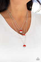 Load image into Gallery viewer, Paparazzi Rural Reconstruction - Red Stone - Multi Layered Necklace and matching Earrings - $5 Jewelry With Ashley Swint