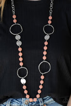 Load image into Gallery viewer, PRE-ORDER - Paparazzi Sea Glass Wanderer- Orange Coral - Necklace &amp; Earrings - $5 Jewelry with Ashley Swint