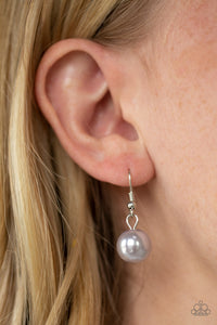 Paparazzi Seaside Sophistication - Silver Pearly Beads - Thick Silver Chain Necklace and matching Earrings - $5 Jewelry with Ashley Swint
