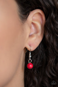 Paparazzi Sedona Sandstone - Red Stone - Teardrop Pendant - Necklace & Earrings - $5 Jewelry with Ashley Swint