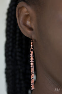 PRE-ORDER - Paparazzi Shimmering Seashores - Copper - Necklace & Earrings - $5 Jewelry with Ashley Swint