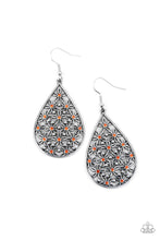 Load image into Gallery viewer, PRE-ORDER - Paparazzi Tick, Tick, BLOOM! - Orange - Earrings - $5 Jewelry with Ashley Swint