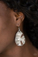 Load image into Gallery viewer, Paparazzi Trail Ware - Silver - Hammered Teardrop Earrings - $5 Jewelry with Ashley Swint