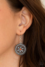 Load image into Gallery viewer, Paparazzi Written In The STAR LILIES - Orange Rhinestones - Sand Dollar - Necklace &amp; Earrings - $5 Jewelry With Ashley Swint