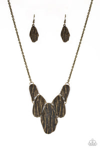 Paparazzi A New DISCovery - Brass - Necklace & Earrings - $5 Jewelry With Ashley Swint