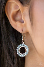Load image into Gallery viewer, Paparazzi A Proper Lady - Blue Pearls - Silver Earrings - $5 Jewelry With Ashley Swint