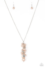 Load image into Gallery viewer, Paparazzi Ballroom Belle - Brown Pearls - Necklace and matching Earrings - $5 Jewelry With Ashley Swint