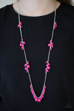 Load image into Gallery viewer, Paparazzi Coral Reefs - Pink - Silver Necklace and matching Earrings - $5 Jewelry With Ashley Swint