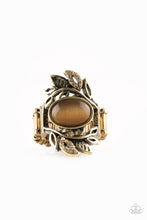 Load image into Gallery viewer, Paparazzi Garden Dew - Brass - Brown Moonstone Ring - $5 Jewelry With Ashley Swint