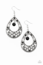 Load image into Gallery viewer, Paparazzi Gotta Get That Glow - Black Rhinestones - Earrings - $5 Jewelry With Ashley Swint
