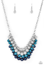 Load image into Gallery viewer, Paparazzi Run For The HEELS! - Blue Pearls - Necklace &amp; Earrings - $5 Jewelry With Ashley Swint