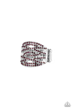 Load image into Gallery viewer, Paparazzi The Money Maker - Purple Rhinestones - Silver Ring - $5 Jewelry With Ashley Swint