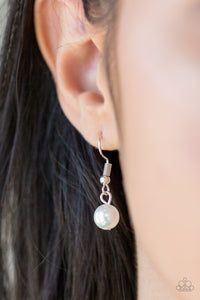 Paparazzi The Princess BRIDESMAID - Orange/Coral & White Pearls - Necklace & Earrings - $5 Jewelry With Ashley Swint