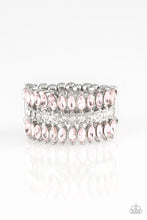 Load image into Gallery viewer, Paparazzi Treasury Fund - Pink Rhinestones  - Silver Ring - $5 Jewelry with Ashley Swint