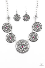Load image into Gallery viewer, Paparazzi Written In The STAR LILIES - Pink Rhinestone - Sand Dollar - Necklace and matching Earrings - $5 Jewelry With Ashley Swint