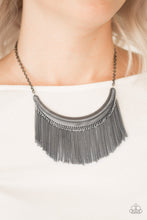 Load image into Gallery viewer, Paparazzi Zoo Zone - Black - Necklace and matching Earrings - $5 Jewelry With Ashley Swint