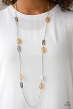 Load image into Gallery viewer, Paparazzi Beachfront Beauty - Brown - Silver Necklace and matching Earrings - $5 Jewelry With Ashley Swint