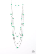 Load image into Gallery viewer, Paparazzi Brilliant Bliss - Green Beads - Necklace &amp; Earrings - $5 Jewelry With Ashley Swint