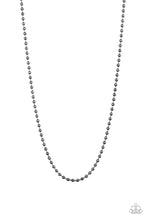 Load image into Gallery viewer, Paparazzi Cadet Casual - Black - Gunmetal Ball Chain - Necklace - Men's Collection - $5 Jewelry With Ashley Swint