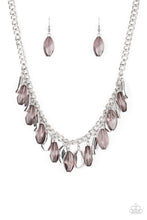 Load image into Gallery viewer, Paparazzi Fringe Fabulous - Silver Teardrop Beads - Necklace and matching Earrings - $5 Jewelry With Ashley Swint
