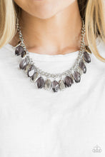 Load image into Gallery viewer, Paparazzi Fringe Fabulous - Silver Teardrop Beads - Necklace and matching Earrings - $5 Jewelry With Ashley Swint