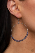 Load image into Gallery viewer, Paparazzi Glimmering Go-Getter - Purple - Iridescent Shimmer Earrings - $5 Jewelry with Ashley Swint