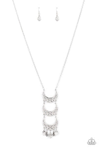 PRE-ORDER - Paparazzi Half-Moon Child - Silver - Necklace & Earrings - $5 Jewelry with Ashley Swint